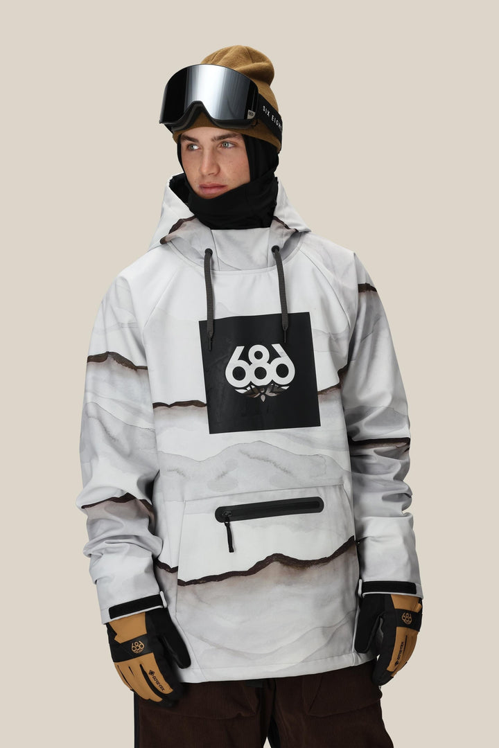 686 Men's Waterproof Hoody — SMOKE MOUNTAIN PRINT