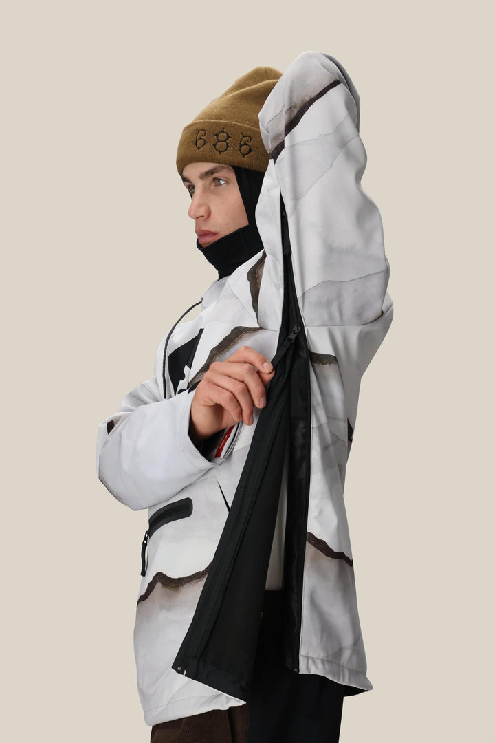 686 Men's Waterproof Hoody — SMOKE MOUNTAIN PRINT (vista 2)