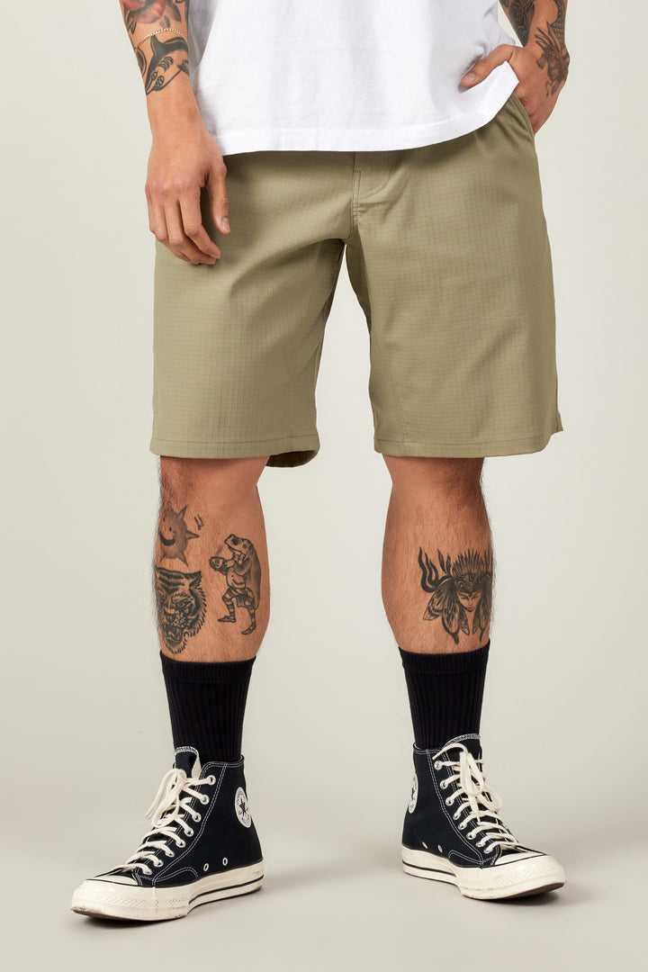 686 Men's Everywhere Ripstop Short - Relaxed Fit — SAGE (vista 2)
