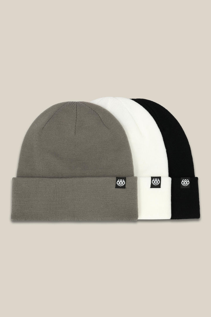 686 Standard Roll-Up Beanie (3-Pack) — ASSORTED