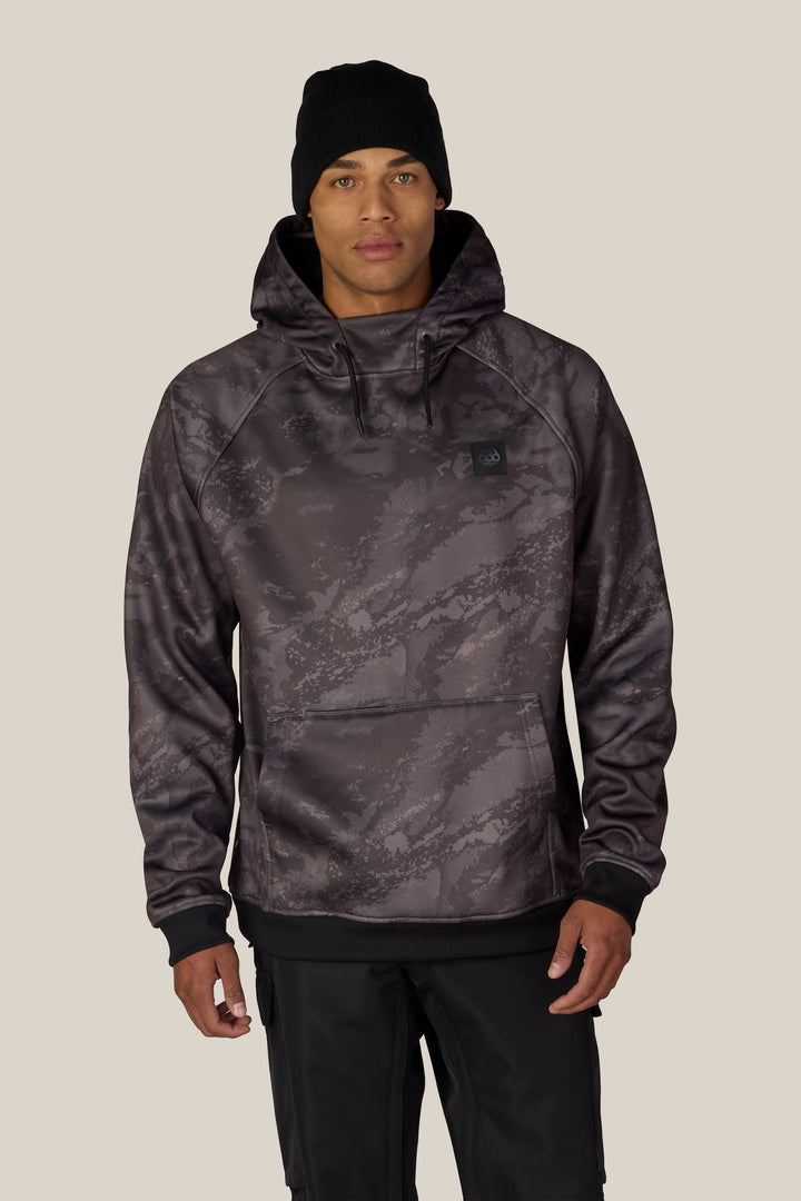 686 Men's Bonded Fleece Pullover Hoody — CHARCOAL HEMISPHERE