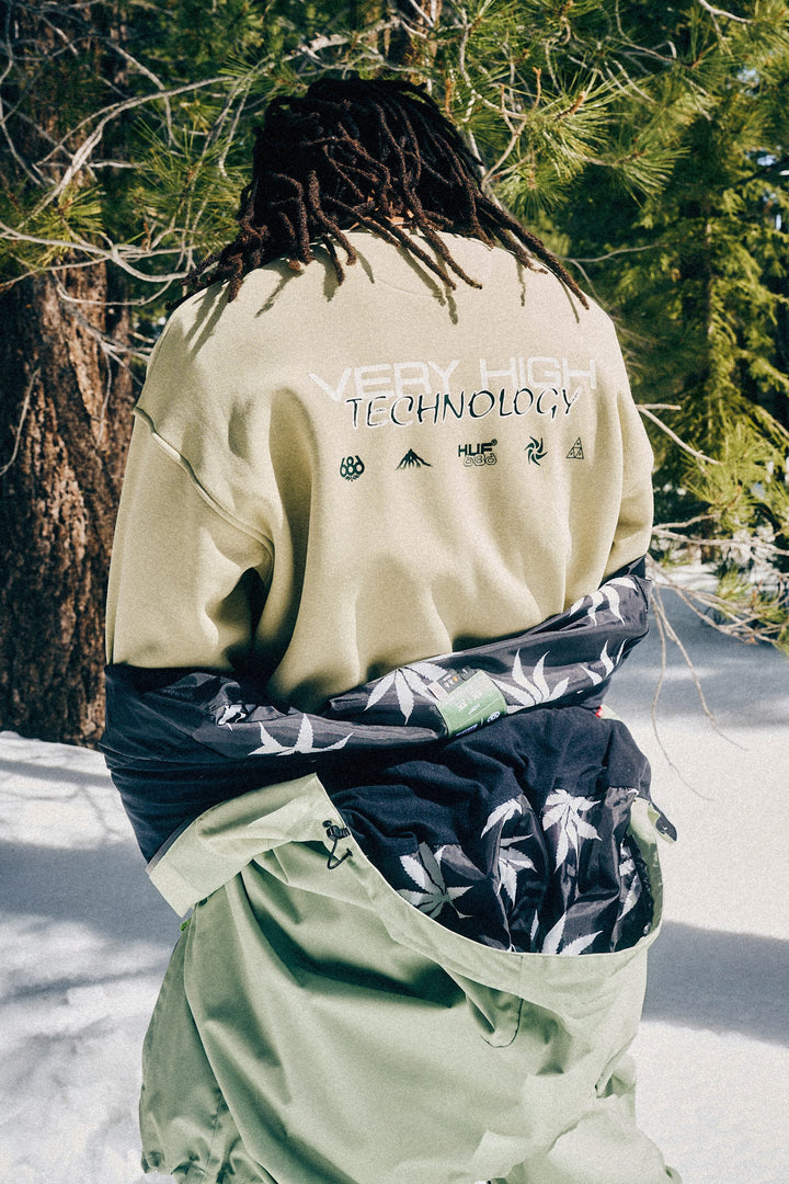 686 HUF Premium Heavyweight Crew Sweatshirt — HUF ELM (vista 2)