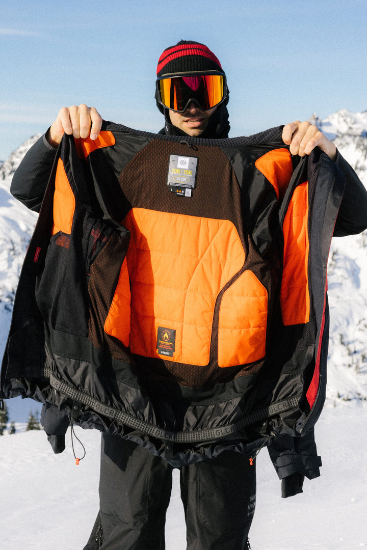 686 Men's Hydra Thermagraph® Jacket — TRUE RED COLORBLOCK (vista 2)