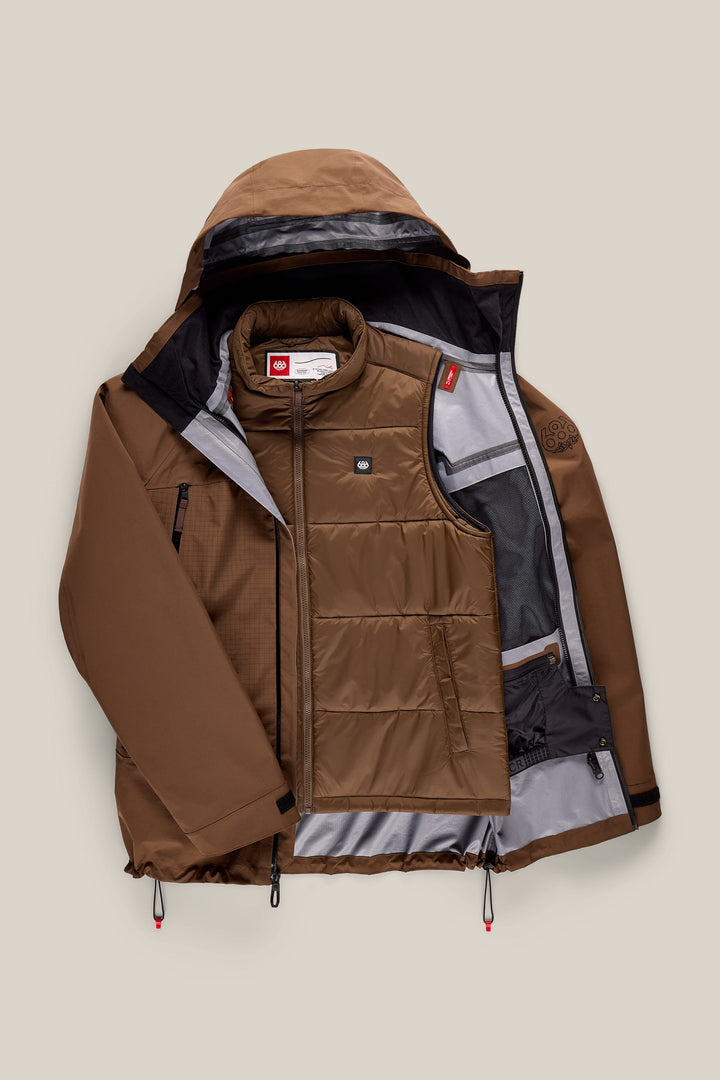 686 Men's SMARTY® 3-In-1 Rodeo™ 3L Jacket — DARK EARTH (vista 2)