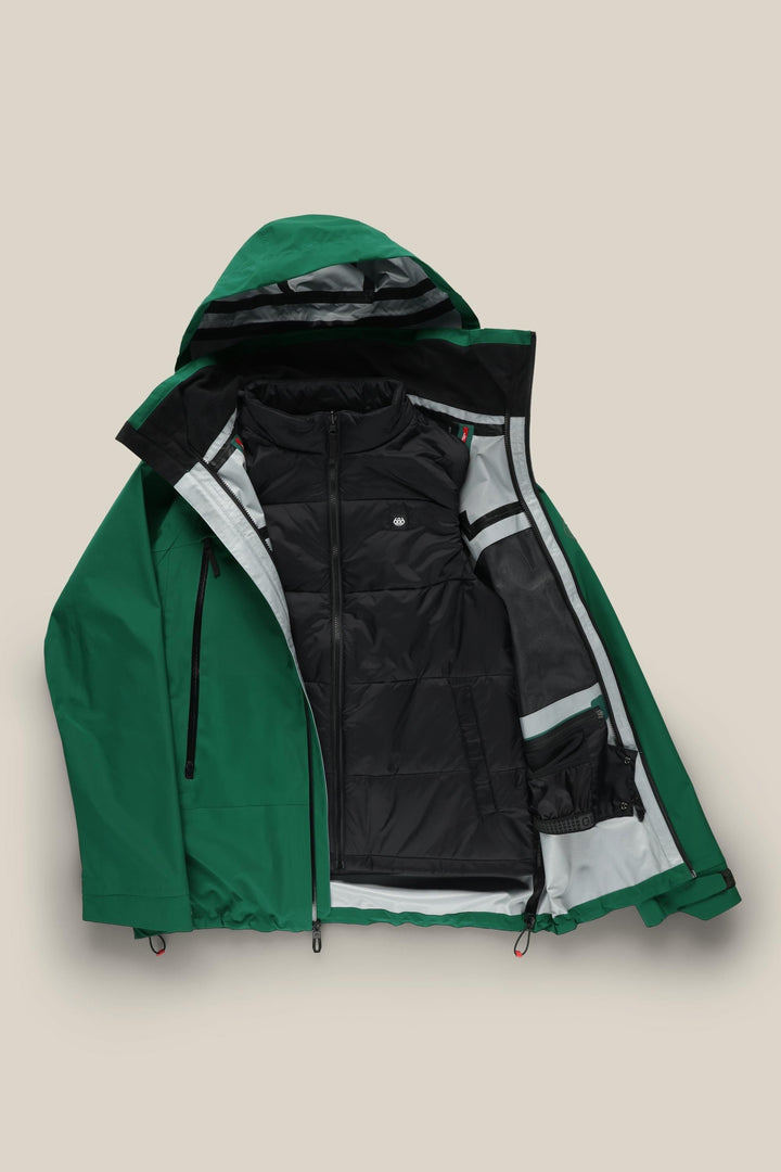 686 Men's SMARTY® 3-In-1 Rodeo 3L Jacket — EMERALD GREEN (vista 2)