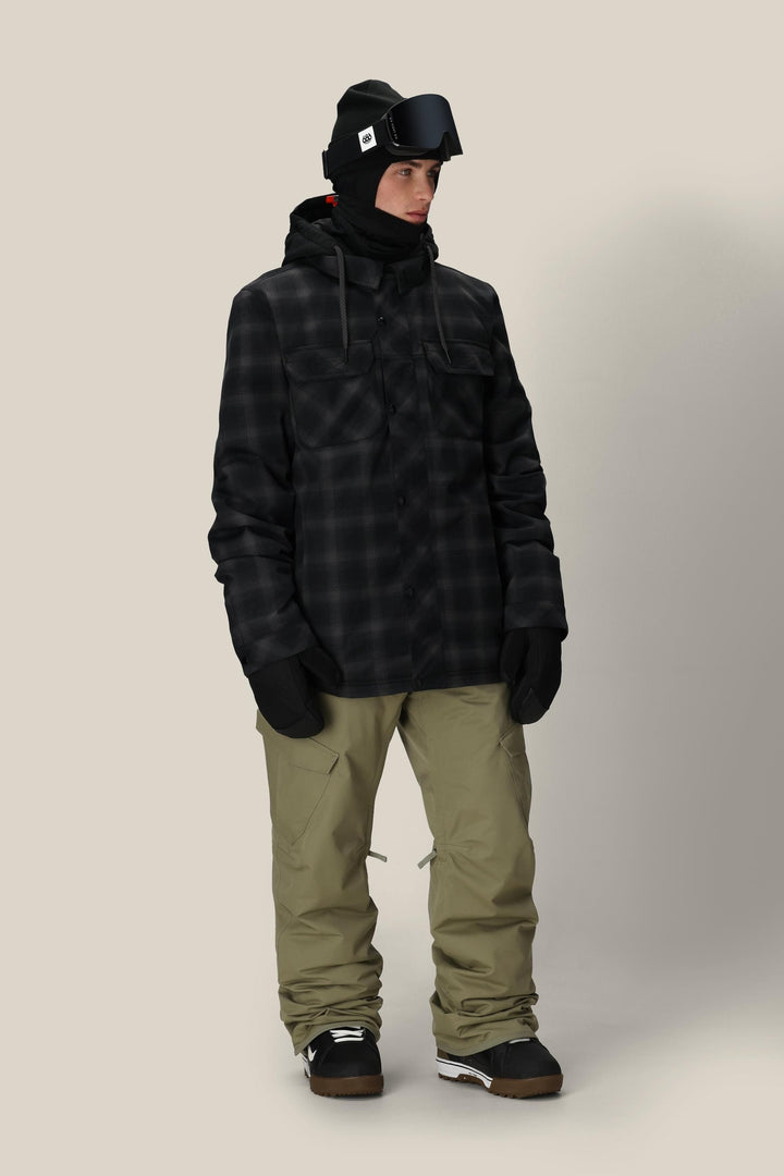 686 Men's Woodland Insulated Jacket — BLACK PLAID (vista 2)