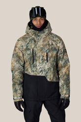 686 Men's Geo™ Insulated Jacket - KHAKI GRUNGE COLORBLOCK