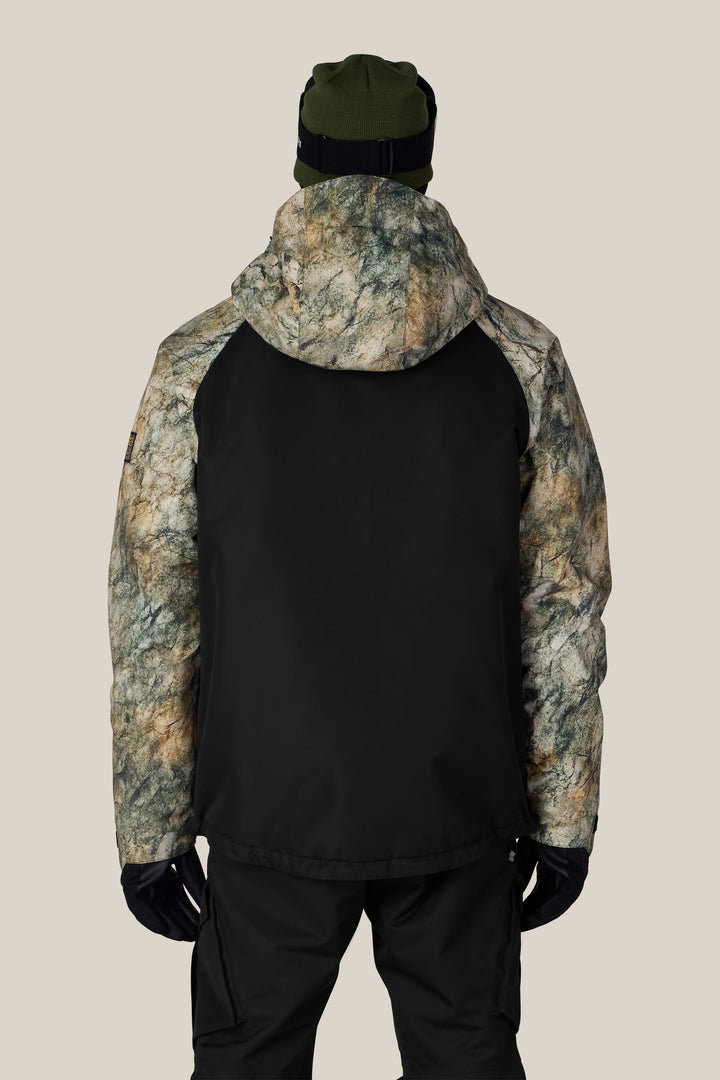 686 Men's Geo™ Insulated Jacket — KHAKI GRUNGE COLORBLOCK (vista 2)