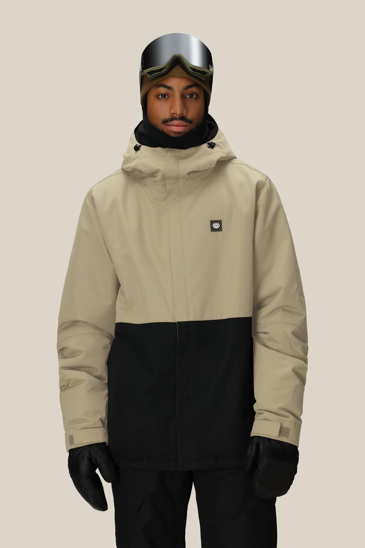 686 Men's Foundation Insulated Jacket — SAGE COLORBLOCK