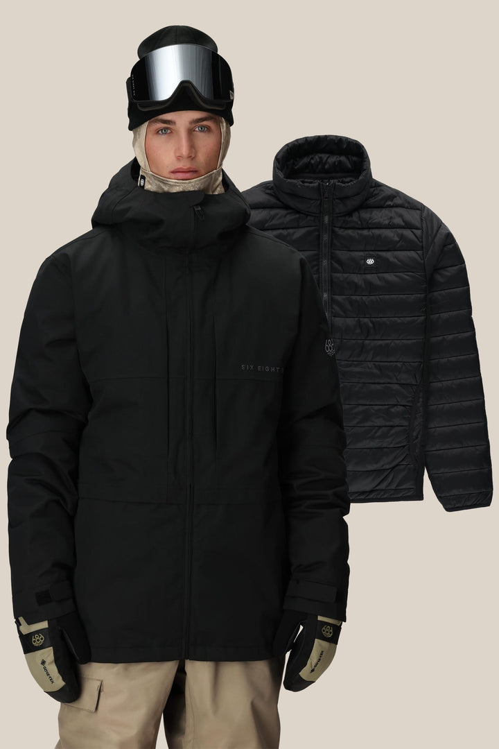 686 Men's Smarty 3-In-1 Form Jacket — BLACK