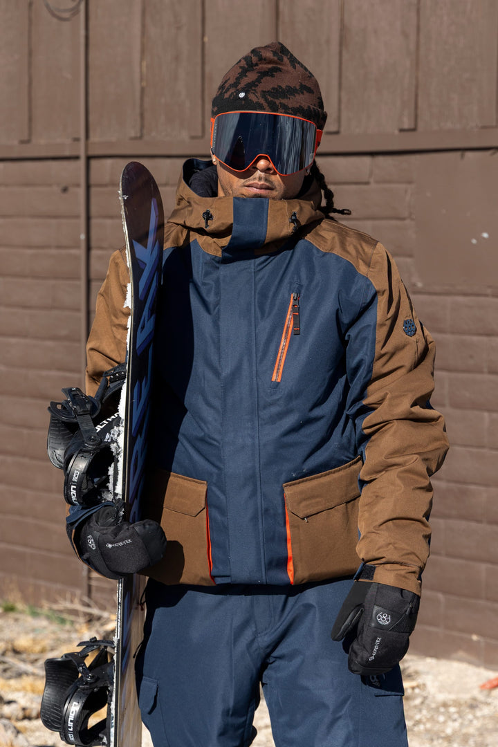 686 Men's Nightline™ Insulated  Jacket — NAVY DARK EARTH COLORBLOCK