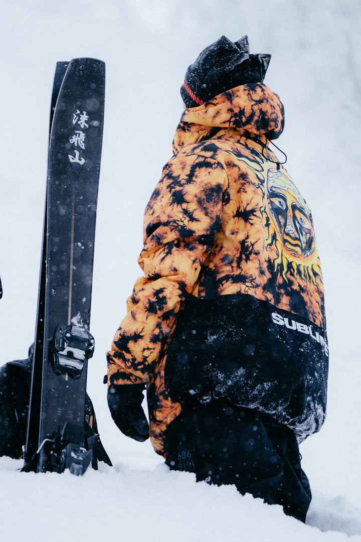 686 Men's Sublime Shell Anorak — SUBLIME ORANGE TIE DYE (vista 2)