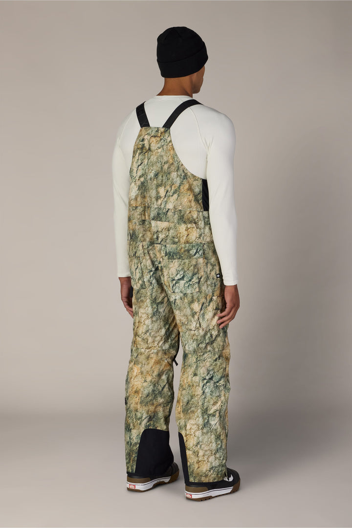 686 Men's Hot Lap™ Insulated Bib — KHAKI GRUNGE (vista 2)