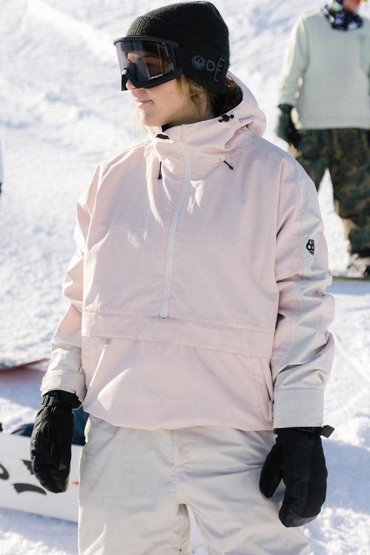 686 Women's Outline Shell Anorak — SMOKEY PINK COLORBLOCK