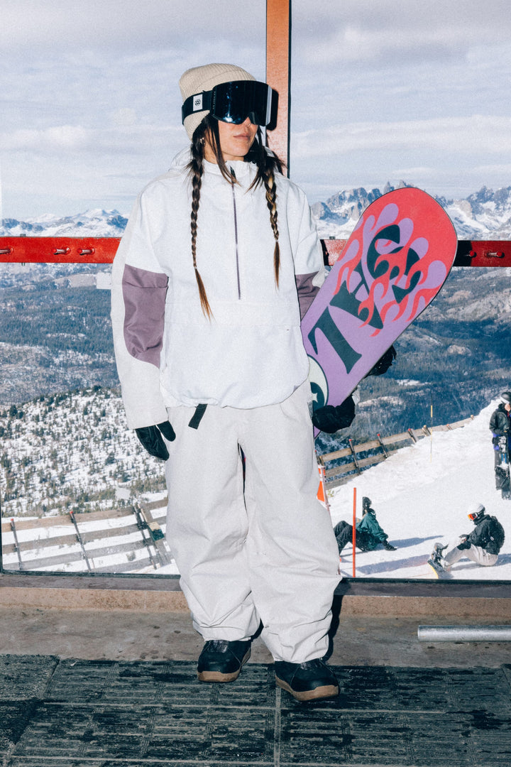 686 Women's Outline™ Shell Anorak — WHITE COLORBLOCK (vista 2)