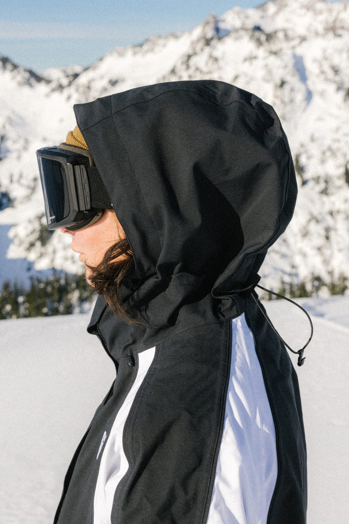686 Women's Hologram Shell Jacket — BLACK COLORBLOCK (vista 2)