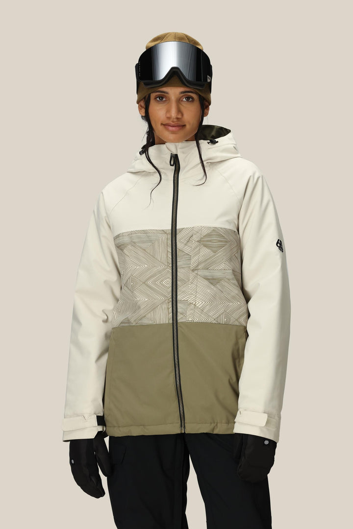 686 Women's Athena Insulated Jacket — LIMESTONE COLORBLOCK