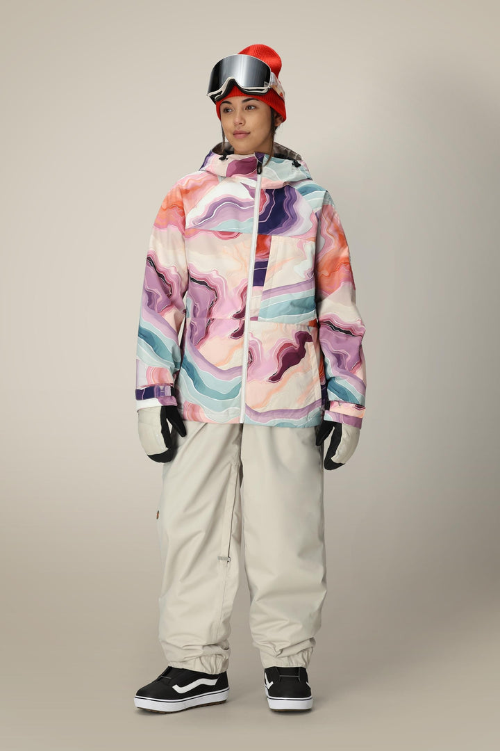 686 Women's Athena Insulated Jacket — SEDIMENTARY PRINT (vista 2)