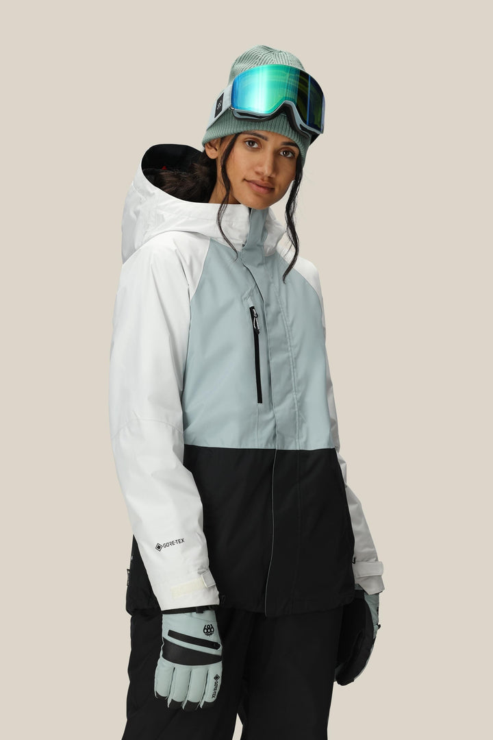 686 Women's GORE-TEX Willow Insulated Jacket — DUSTY MARINE COLORBLOCK