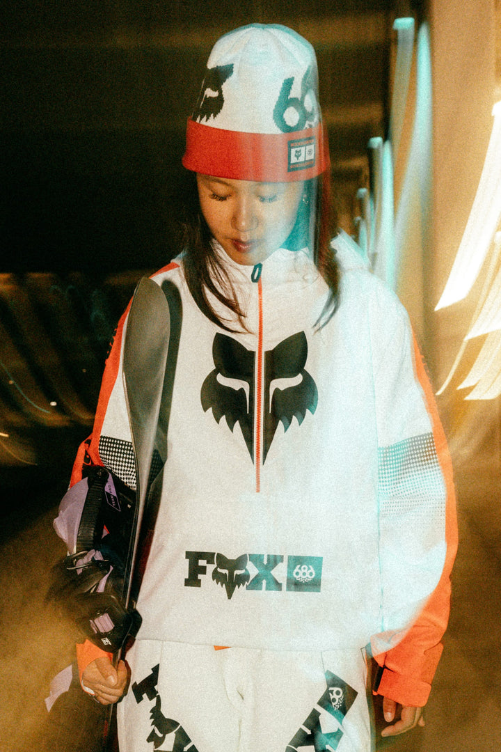 686 Women's Fox Racing Shell Anorak — FOX FLARE COLORBLOCK