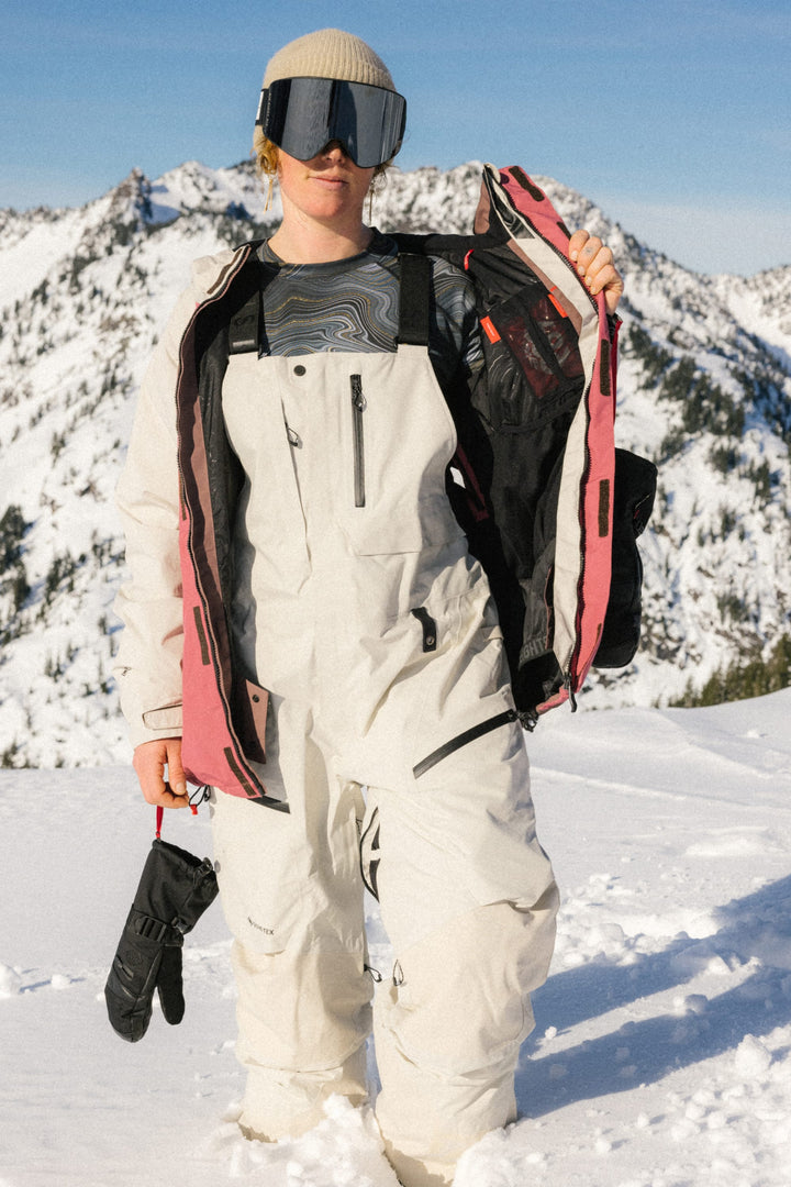 686 Women's GORE-TEX  Dispatch Shell Bib — LIMESTONE