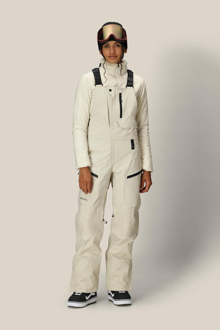 686 Women's GORE-TEX  Dispatch Shell Bib — LIMESTONE (vista 2)