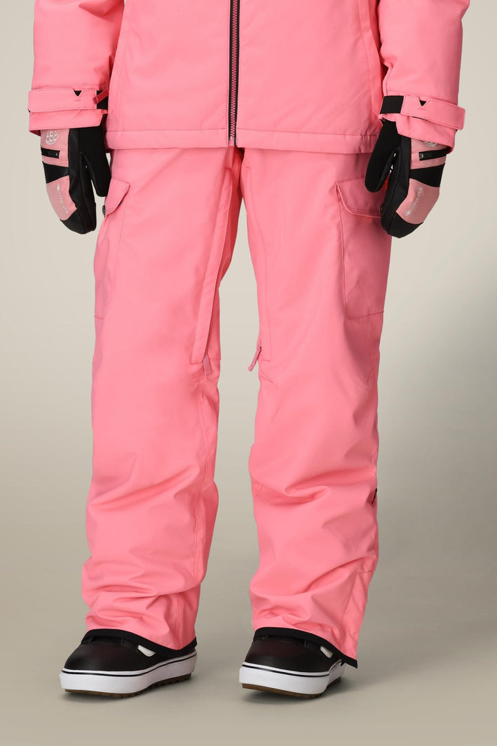 686 Women's Aura Insulated Cargo Pant — GERANIUM PINK