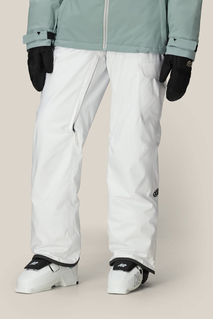 686 Women's Aura Insulated Cargo Pant — WHITE