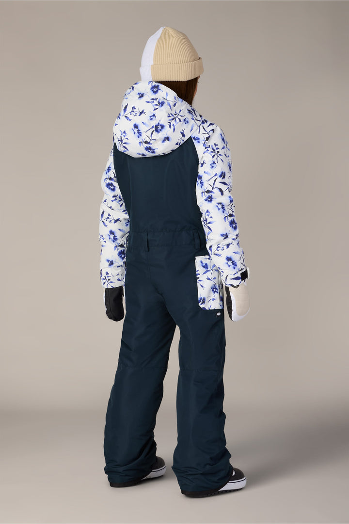 686 Girls' Shine Insulated One-Piece — BLUE PORCELAIN COLORBLOCK (vista 2)