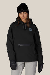 686 Women's Waterproof Hoody - BLACK