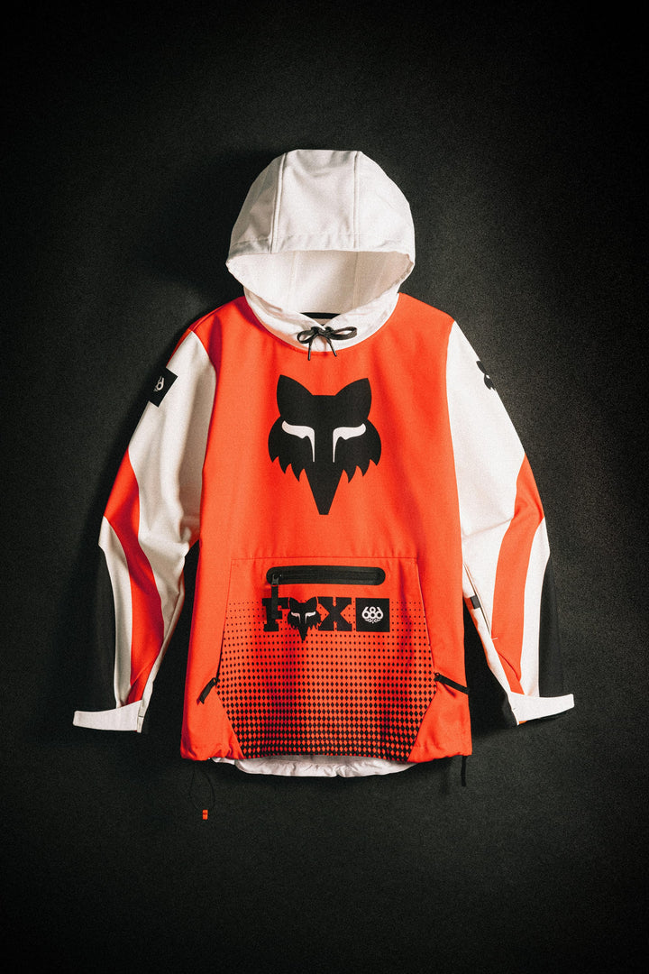 686 Women's Fox Racing 97 Waterproof Hoody — FOX FLARE COLORBLOCK (vista 2)
