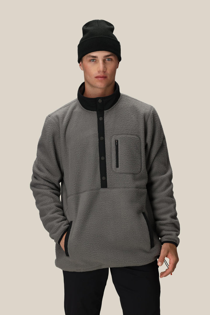 686 Men's Tioga Fleece Pullover — RHINO GREY