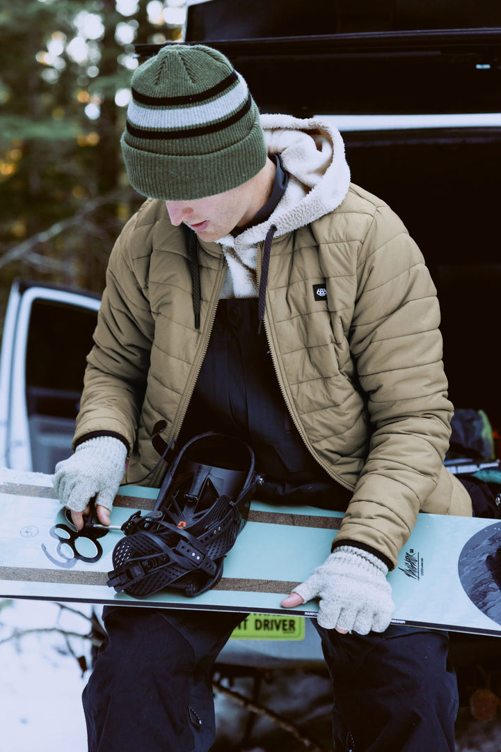 686 Men's Thermal Puff Jacket — SAGE COLORBLOCK