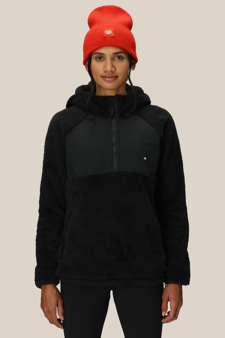 686 Women's Hemlock Fleece Hoody — BLACK