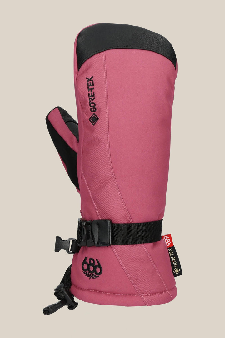 686 Women's GORE-TEX Linear Mitt — ROSEWOOD
