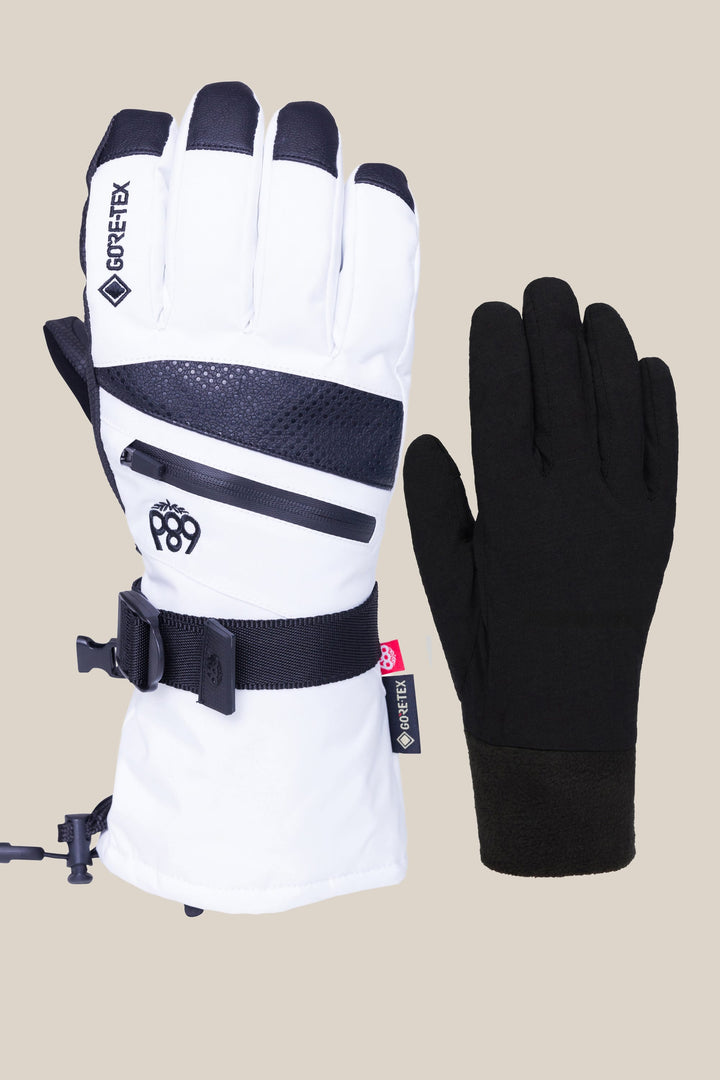 686 Women's GORE-TEX Smarty 3-In-1 Gauntlet Glove — WHITE