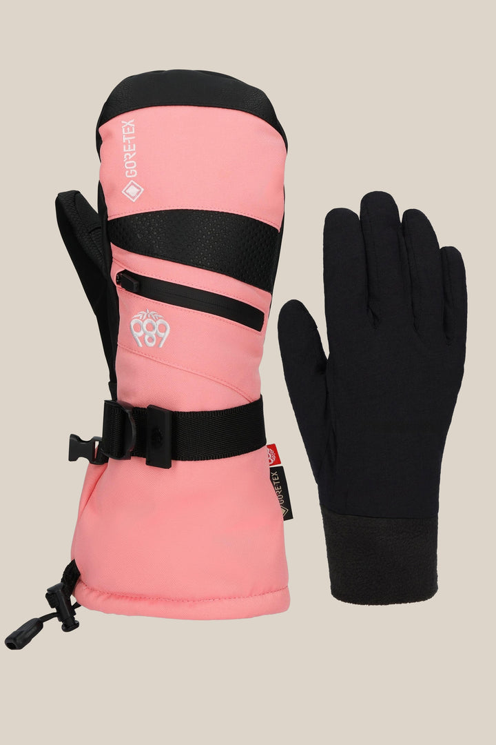 686 Women's GORE-TEX Smarty 3-In-1 Gauntlet Mitt — GERANIUM PINK