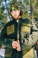 Quick add to HUF DARK GREEN COLORBLOCK / S