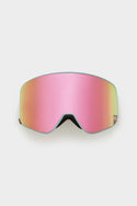 The 686 SMARTY Magnetic Goggle Replacement Lens by 686 features a wide, frameless pink-tinted design with minimal black trim and easy-swap magnetic lenses, shown against a plain white background.