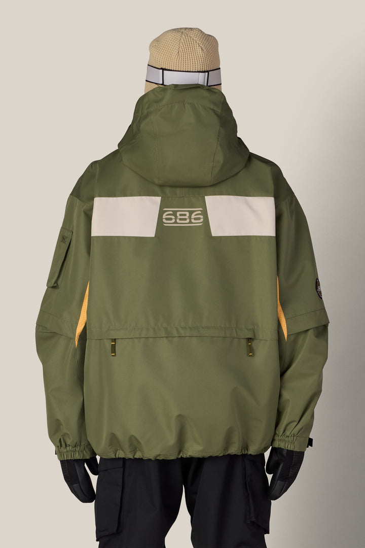 686 Men's 2003 Atom Jacket — FATIGUE GREEN COLORBLOCK (vista 2)