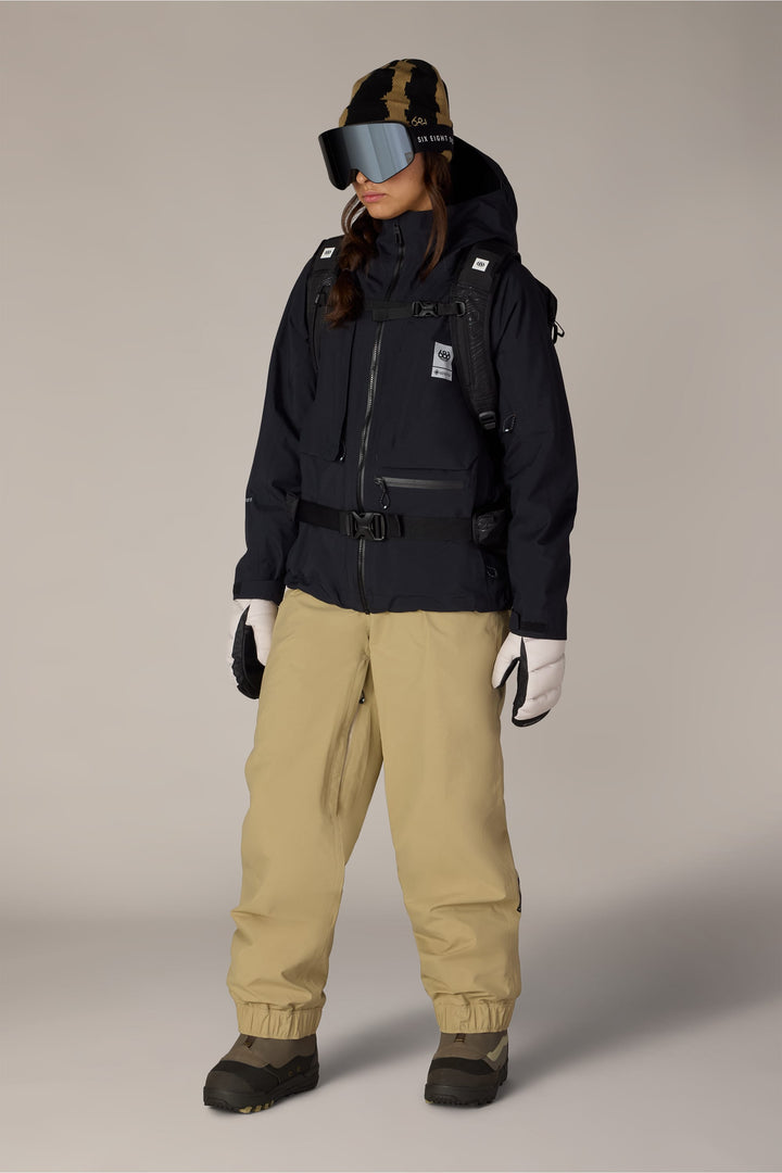 686 Women's GORE-TEX® Scheme Thermagraph® Jacket — BLACK (vista 2)
