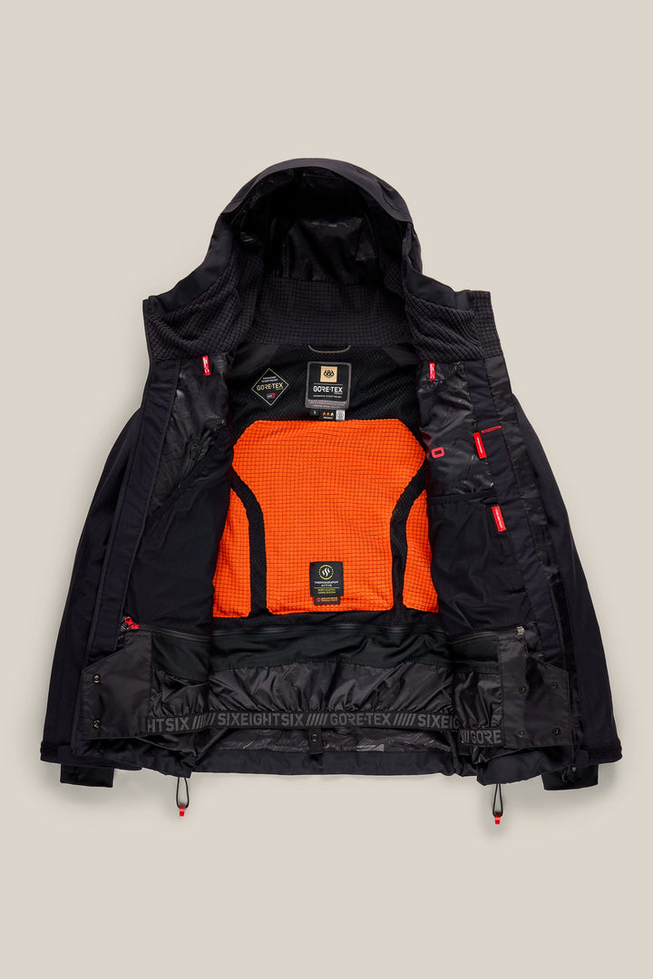 686 Women's GORE-TEX® Scheme Thermagraph® Jacket — BLACK (vista 2)