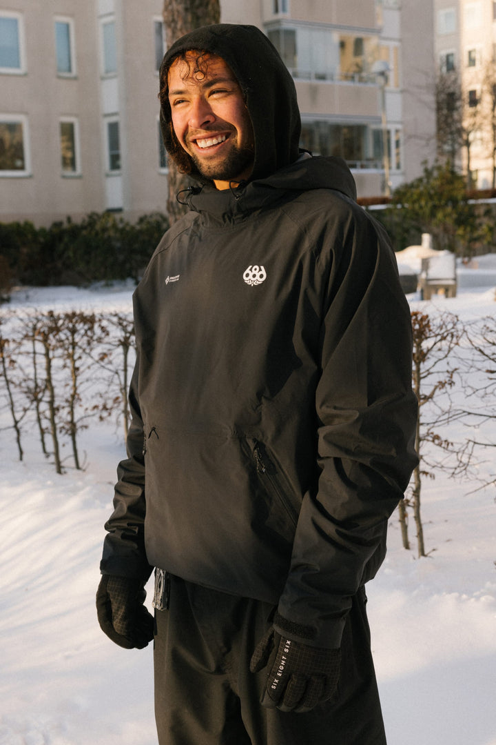 686 Men's WINDSTOPPER® Pullover Hoody by GORE-TEX® LABS — BLACK