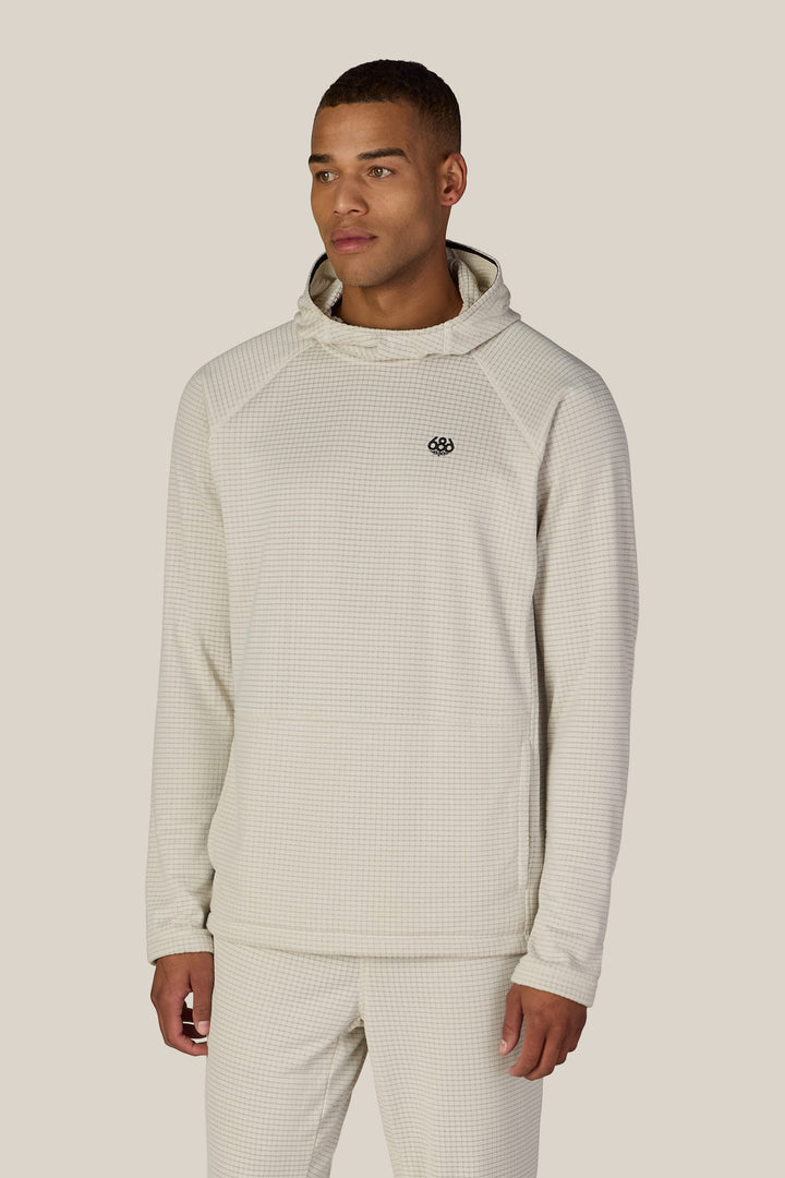 686 Men's Mission Grid™ Raglan Hoody — LIMESTONE