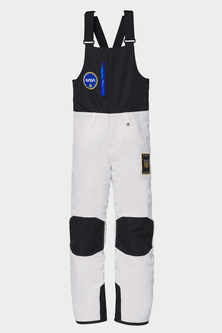 686 Youth Exploration Insulated Bib — NASA WHITE BLACK