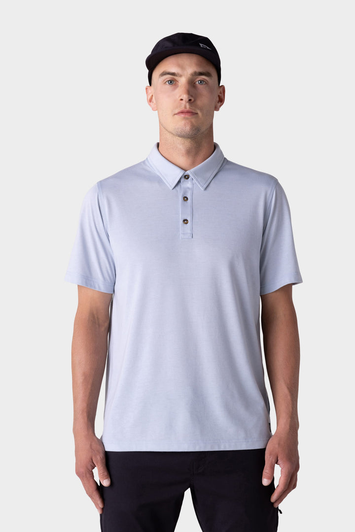 686 Men's Everywhere drirelease® Tech Polo — BLUE FOG (vista 2)