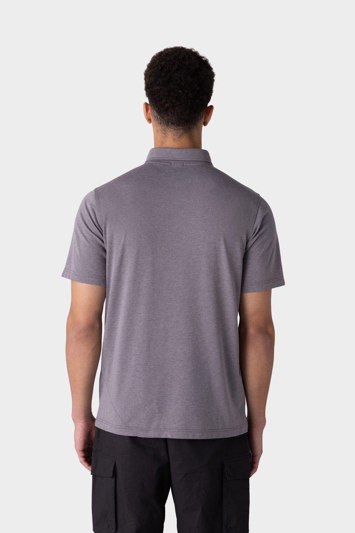 686 Men's Everywhere drirelease® Tech Polo — HEATHER CHARCOAL (vista 2)