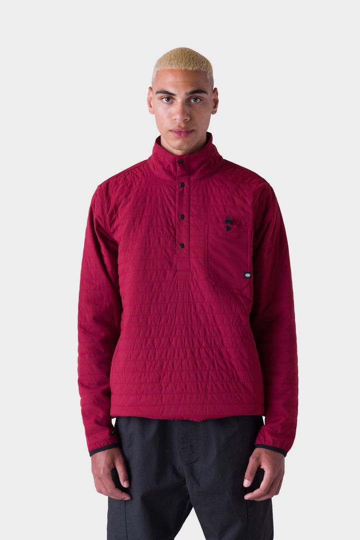 686 Men's Thermadry Merino-Lined Insulated Pullover — OXBLOOD (vista 2)