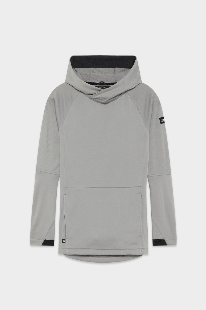 686 Women's Mission Grid Fleece Hoody — GREY
